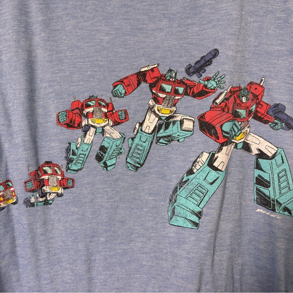Vintage Optimus Prime Blue T-Shirt